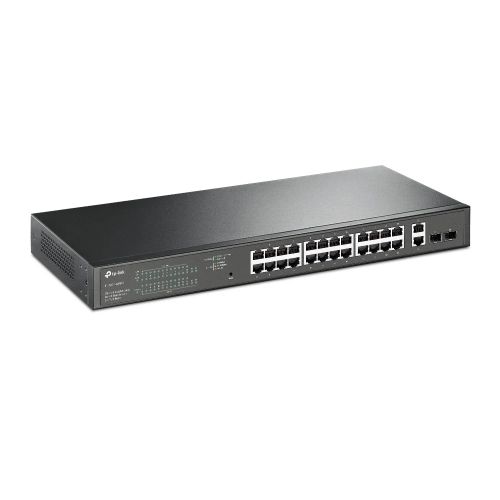 TP-LINK (TL-SG1428PE) 28-Port Gigabit PoE+ Easy Smart Switch, 24-Port PoE+, 2 SFP Ports, Rackmountable TP-LINK (TL-SG1428PE) 28-Port Gigabit PoE+ Easy Smart Switch, 24-Port PoE+, 2 SFP Ports, Rackmountable